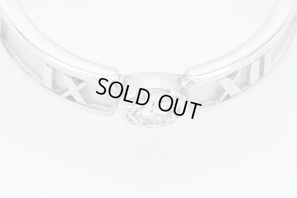 ティファニー　750WG アトラス1Pダイアイリリング 2.80g　拡大