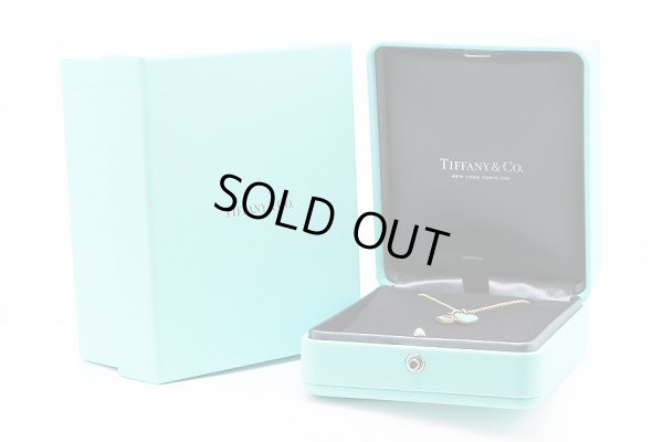 ティファニー　750YG ミニダブルハートタグペンダントネックレス 4.00g　箱
