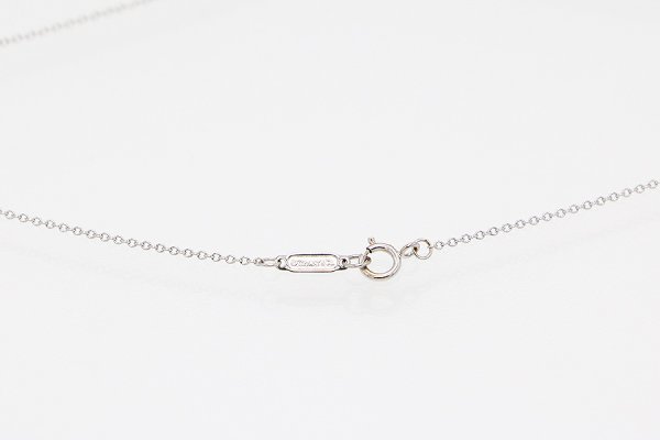 ティファニー　750WG メトロハート ダイアイリネックレス 2.00g　留め具