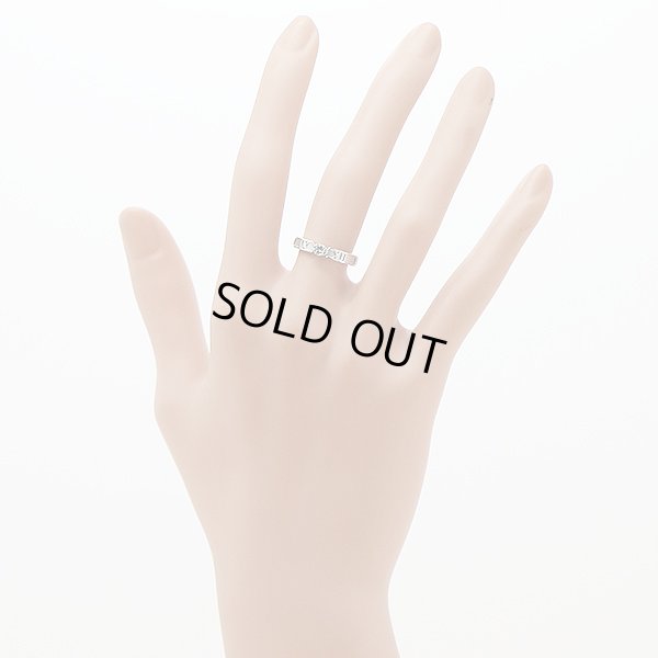 ティファニー　750WG アトラス1Pダイアイリリング 2.80g　装着イメージ