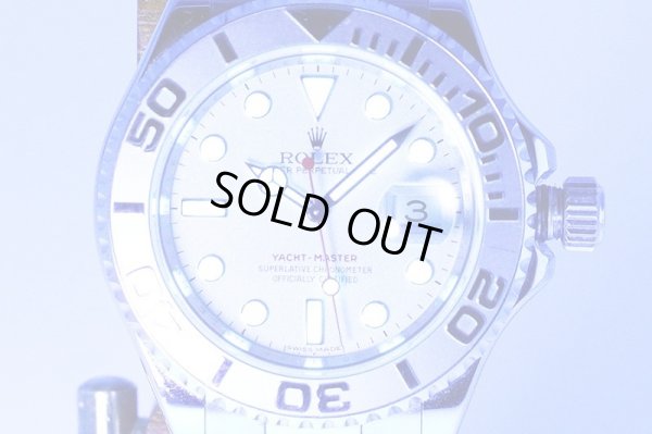 ロレックス　１６６２２　ヨットマスターロレジウム　Ｍ番（０８年）銀文字盤　ライト