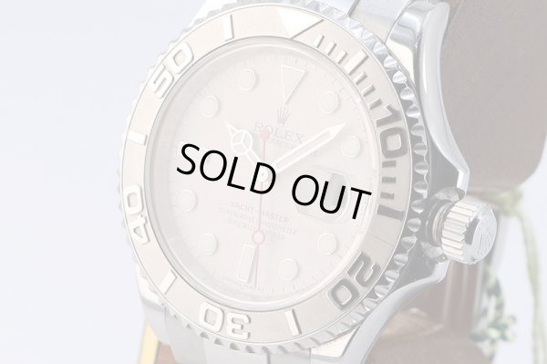 ロレックス　１６６２２　ヨットマスターロレジウム　Ｍ番（０８年）銀文字盤　サイド拡大