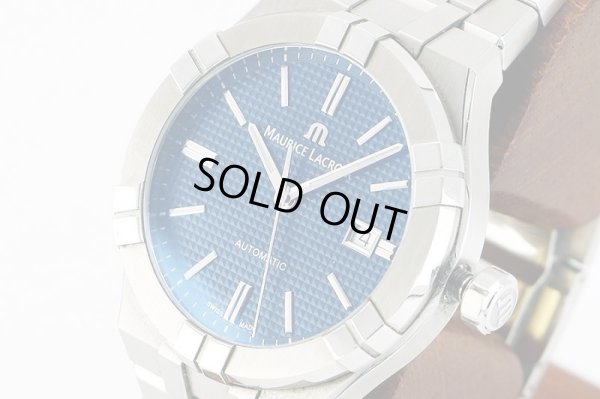 モーリス・ラクロア　アイコン　ＡＩ６００８　紺文字盤　サイド拡大