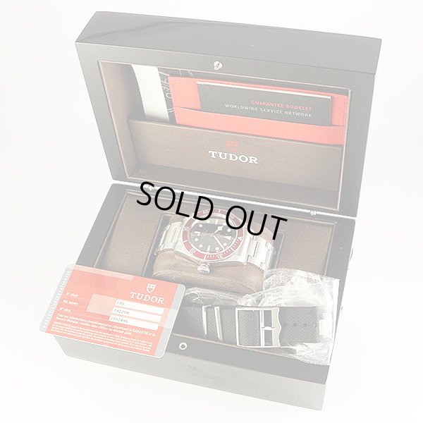 チューダー　ヘリテージブラックベイ　７９２２０Ｒ　黒文字盤　赤ベゼル　箱・保証書・替えナイロンベルト