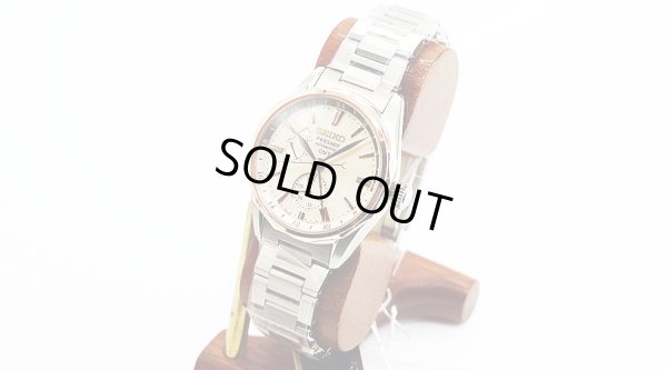 セイコー　プレサージュ　オーシャントラベラー　ＳＡＲＦ０１２ トワイライトオレンジ文字盤　サイド