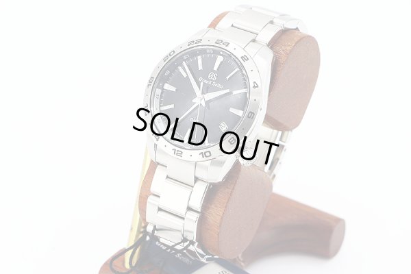 グランドセイコー　ＳＢＧＮ０２７ＧＭＴ　９Ｆ８６－０ＡＫ０　黒文字盤　サイド