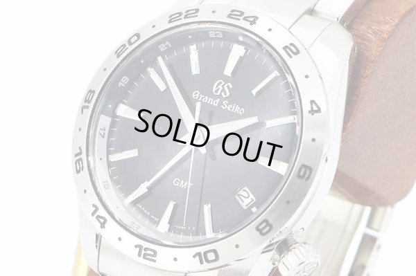グランドセイコー　ＳＢＧＮ０２７ＧＭＴ　９Ｆ８６－０ＡＫ０　黒文字盤　サイド拡大