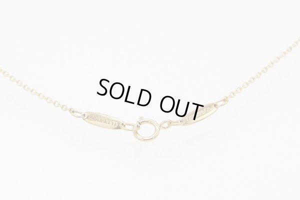 ティファニー　750YG オープンハート ダイア5P ペンダントネックレス 4.10g　留め具