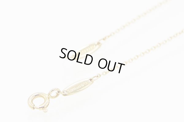 ティファニー　750YG バイザヤード ダイアイリネックレス 1.80g　留め具外したイメージ(2)