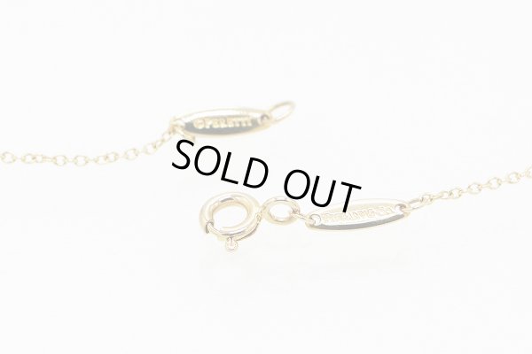 ティファニー　750YG バイザヤード ダイアイリネックレス 1.80g　留め具外したイメージ