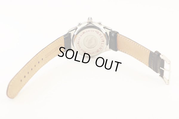 ブライトリング　クロノコクピット　Ａ３００１２　黒文字盤　革ベルト