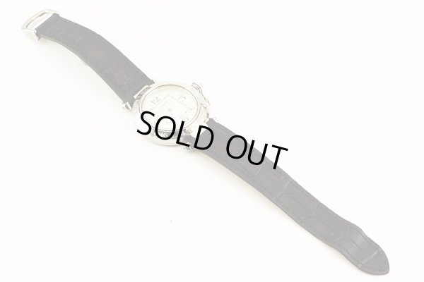 カルティエ　パシャＣ　メリディアン　２６９８　白シェル文字盤　革ベルト状態　表面