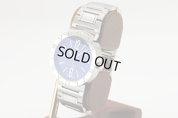 ブルガリ　ブルガリブルガリＢＢ４２ＳＳ　黒文字盤　サイド