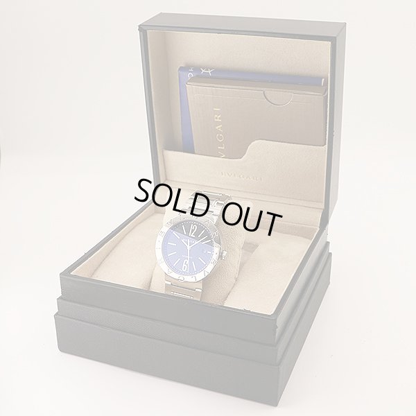 ブルガリ　ブルガリブルガリＢＢ４２ＳＳ　黒文字盤　箱