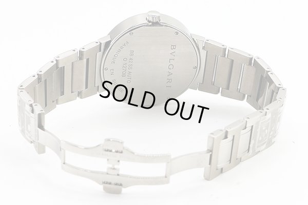 ブルガリ　ブルガリブルガリＢＢ４２ＳＳ　黒文字盤　ブレス