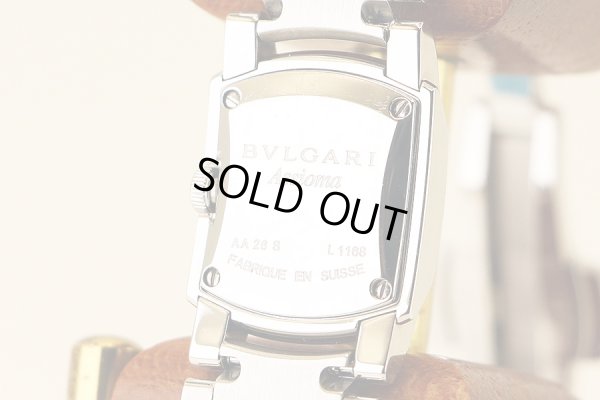 ブルガリ　アショーマ　ＡＡ２６ＳＳ　黒文字盤　裏面拡大