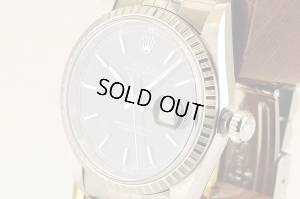 ロレックス　１６２２０　 Ｐ番（２０００年）　黒文字盤　サイド拡大