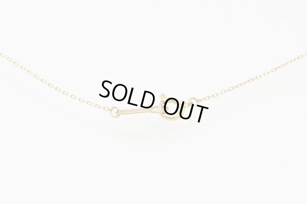 ４℃ 　K18 ダイアイリネックレス 1.10g　留め具