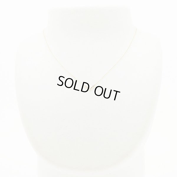 ４℃ 　K18 ダイアイリネックレス 1.10g　装着イメージ