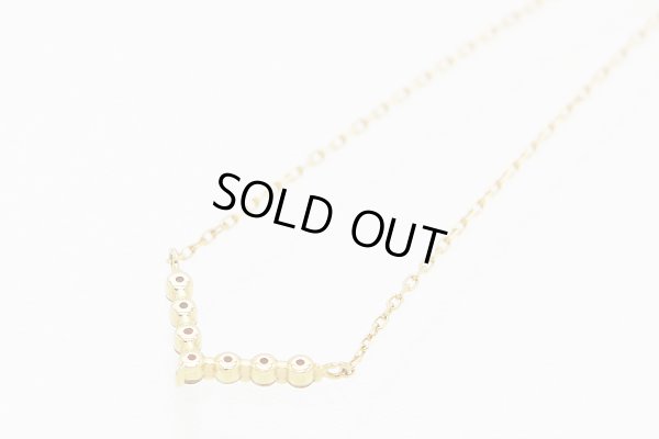 ４℃ 　K18 ダイアイリネックレス 1.10g　裏面