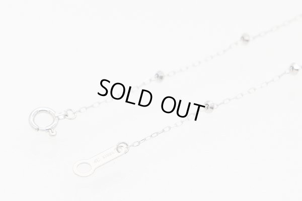 ４℃ 　K18WG ダイアイリブレスレット 0.90g　留め具