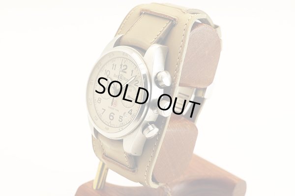 ベル＆ロス　ビンテージクロノグラフ１２６　デザートタイプ　サンド文字盤　サイド