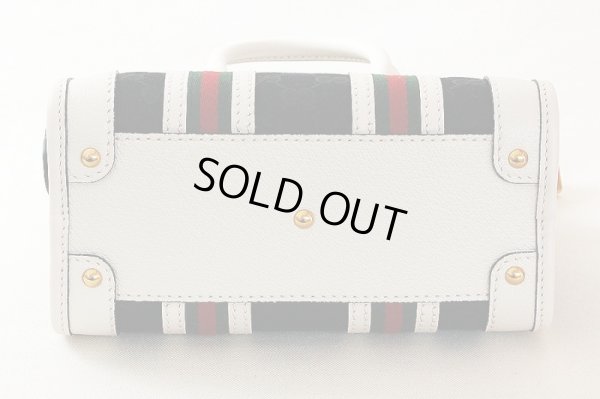 グッチ　ミニ トップハンドルバック 715771 498879 ブラック／ホワイト　底