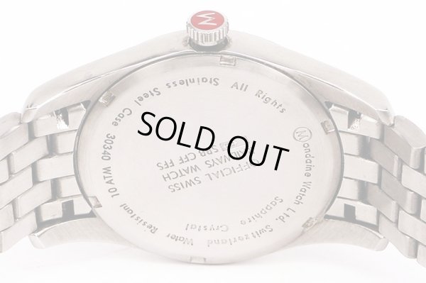 モンディーン　３０３４０　デイデイト　白文字盤　裏面拡大