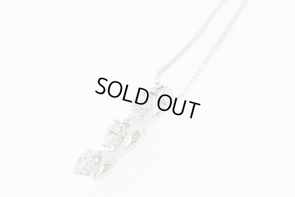 PT850/900 ダイアイリペンダントネックレス 0.60ct 4.90g　側面