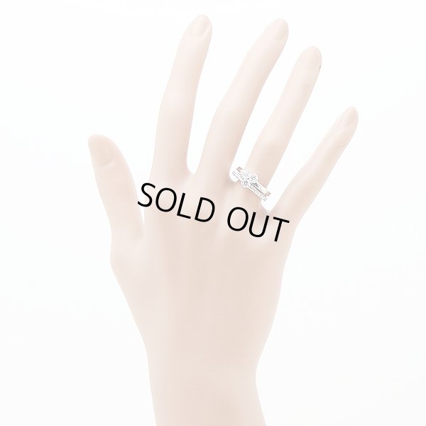 PT900 ダイアイリリング 0.63ct 7.60g　装着イメージ