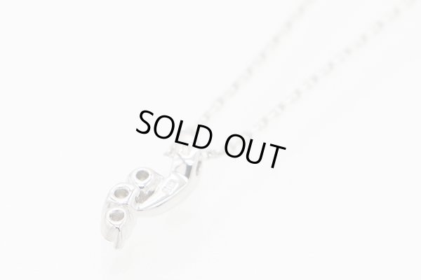 ヴァンドーム　K18WG ダイアイリペンダントネックレス 2.20g　裏面