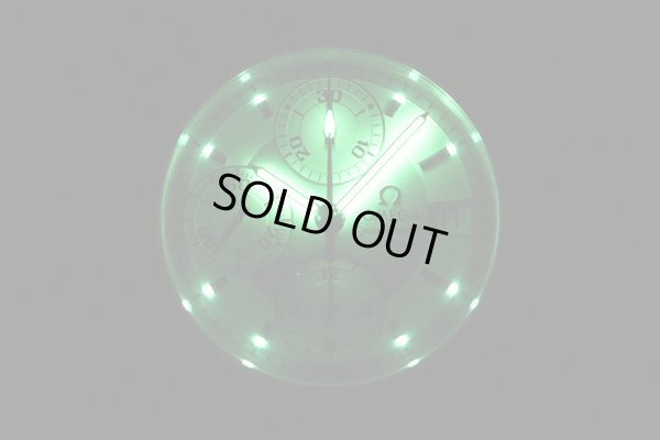 オメガ　スピードマスターデイト　３５１３．３０　銀文字盤　ライト暗闇