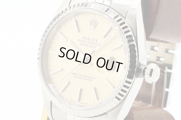 ロレックス　１６２３４　銀文字盤　Ｓ番　サイド拡大