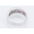 スタージュエリー K18WG ピンクサファイアダイアイリリング 1.11ct 0.28ct 6.40g　内側