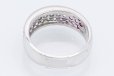 スタージュエリー K18WG ピンクサファイアダイアイリリング 1.11ct 0.28ct 6.40g　内側