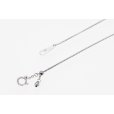 PT850/900 ダイアイリペンダントネックレス 0.330ct 0.30ct 0.35ct 8.60g　留め具外したイメージ