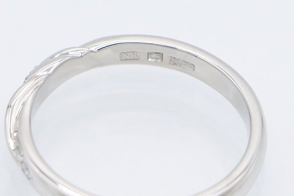 ニナリッチ　PT900 ダイアイリリング 3.80g　刻印