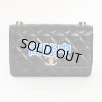 シャネル　チェーンウォレット AP3102 ブラック／GP金具