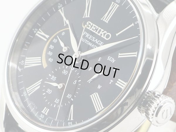 セイコー　プレサージュ　ＳＡＲＷ０４５　漆、白檀文字盤　６Ｒ２１－０１Ｆ０　拡大