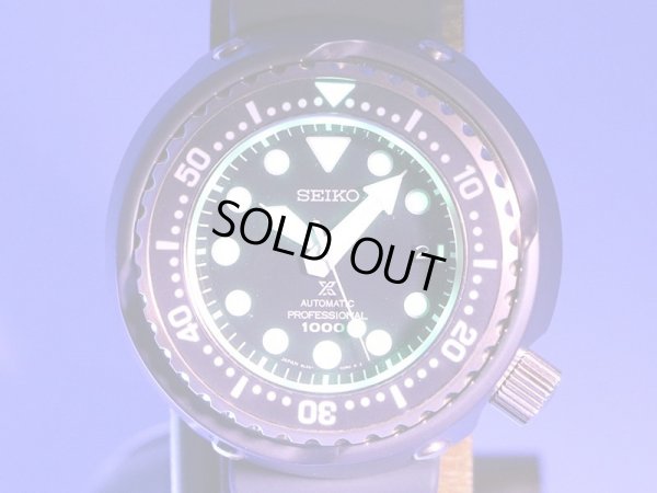セイコー　プロスペック　マリンマスター　ＳＢＤＸ０３８　黒文字盤　蛍光
