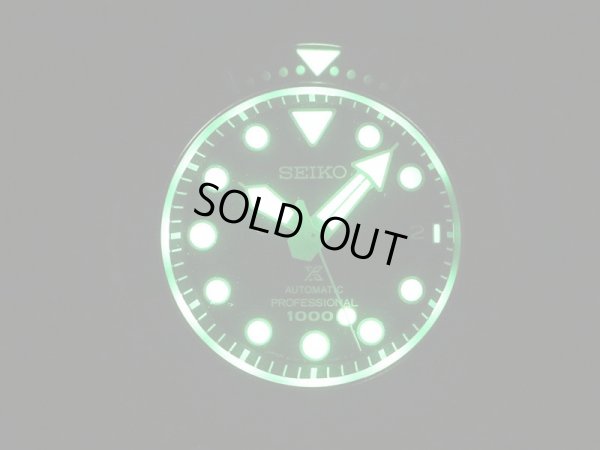 セイコー　プロスペック　マリンマスター　ＳＢＤＸ０３８　黒文字盤　蛍光