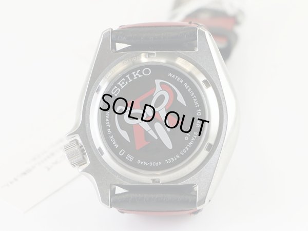 セイコー　セイコー５　ＳＢＳＡ２０７ 緑文字盤　仮面ライダーコラボモデル　盤面裏