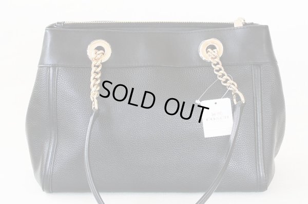 コーチ ターンロック イーディ ハンドバック F1880-F87239 ブラック 裏面