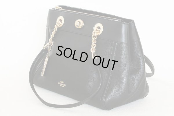 コーチ ターンロック イーディ ハンドバック F1880-F87239 ブラック サイド