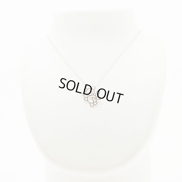 K18PG ダイアイリペンダントネックレス 0.03ct 2.40g　装着イメージ