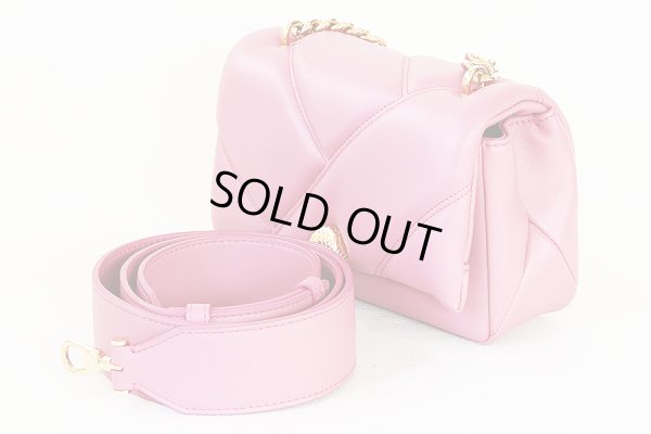 ブルガリ　セルペンティ カボション クロスボディ ミニバッグ ピンク　サイド