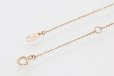 K18PG ダイアイリペンダントネックレス 0.03ct 2.40g　留め具外したイメージ