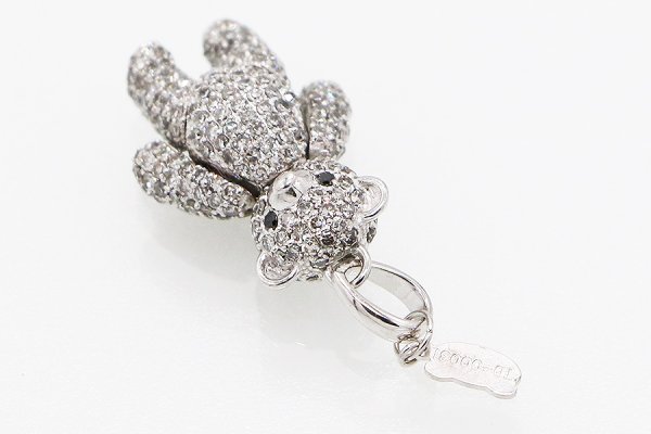 K18WG ダイアイリペンダントトップ 2.30ct 7.10g　サイド