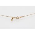 K18PG ピンクサファイアダイアイリペンダントネックレス0.32ct 0.03ct 4.70g　留め具
