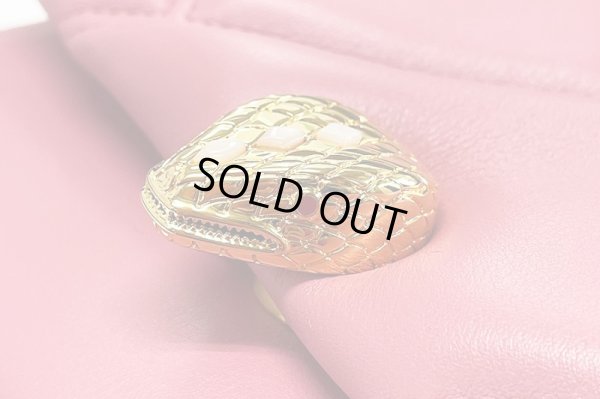 ブルガリ　セルペンティ カボション クロスボディ ミニバッグ ピンク　拡大(2)